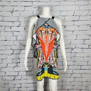 Clover Canyon Colorful Abstract Print Dress